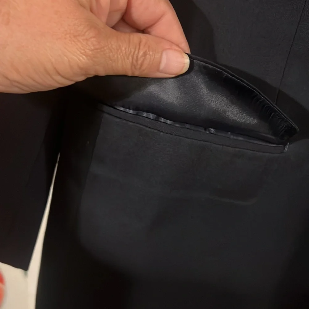 Ralph Lauren men’s black 100% wool gabardine sport coat